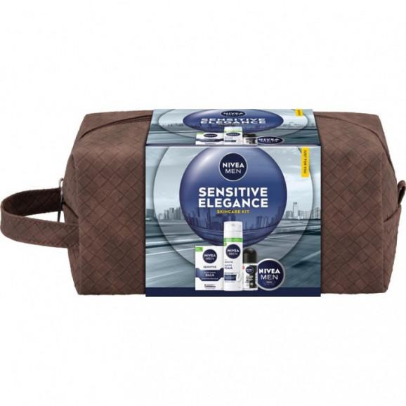 Nivea Men SENSITIVE ELEGANCE Zestaw prezentowy kosmetyków z kosmetyczką, 1 szt. Nivea Men SENSITIVE ELEGANCE Zestaw prezentowy kosmetyków z kosmetyczką, 1 szt. - zdjęcie produktu
