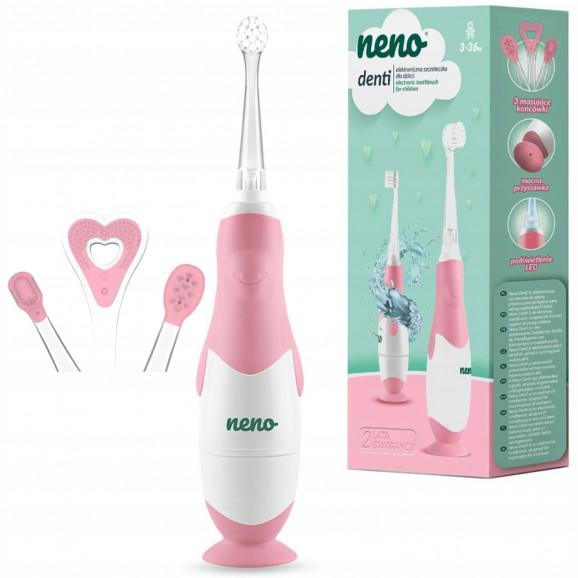 Neno Denti Pink – elektroniczna szczoteczka do zębów, różowa (dla dzieci 3 do 36 miesięcy) Neno Denti Pink – elektroniczna szczoteczka do zębów, różowa (dla dzieci 3 do 36 miesięcy) - zdjęcie produktu