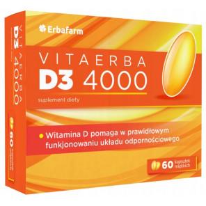 Erbafarm VitaErba D3 4000IU, 60 kapsułek - zdjęcie produktu