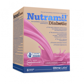 Olimp Nutramil Complex Diabetic, smak owoców leśnych, 6 saszetek - zdjęcie produktu