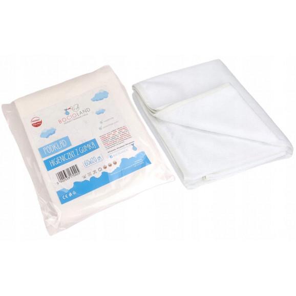 Podkład ochroniaczy na materac podgumowany 60x120cm Bocioland - zdjęcie produktu