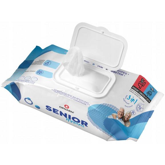 Chusteczki nawilżane Opharm Senior Hygienic (72 szt.) - zdjęcie produktu