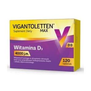 [31.12.2025] Vigantoletten Max, witamina D3 4000j.m., kapsułki, 120 szt. - zdjęcie produktu