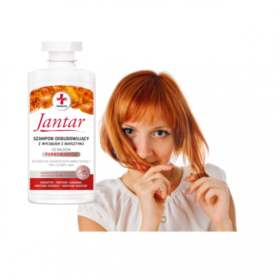 Jantar Medica Szampon odbudowujący z wyciągiem z bursztynu, 330 ml - zdjęcie produktu