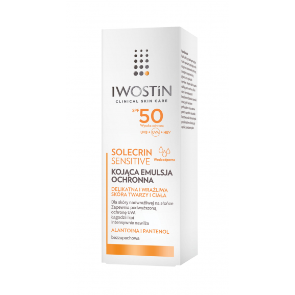 [01.01.2026] Iwostin Solecrin Sensitive, kojąca emulsja ochronna, SPF 50, 100 ml - zdjęcie produktu