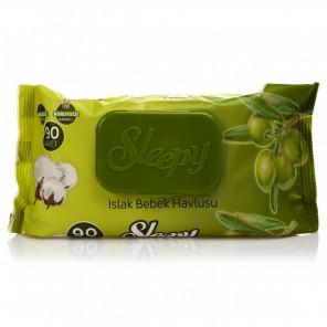 Sleepy Easy Chusteczki nawilżane Oliwa z oliwek i Bawełna (90 szt.) - zdjęcie produktu