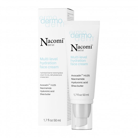 Nacomi Next Level Dermo wielopoziomowy krem intensywnie nawilżający (50 ml) Nacomi Next Level Dermo wielopoziomowy krem intensywnie nawilżający (50 ml) - zdjęcie produktu