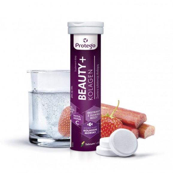 Protego Beauty+ kolagen – suplement diety (20 tabletek musujące) Protego Beauty+ kolagen – suplement diety (20 tabletek musujące) - zdjęcie produktu