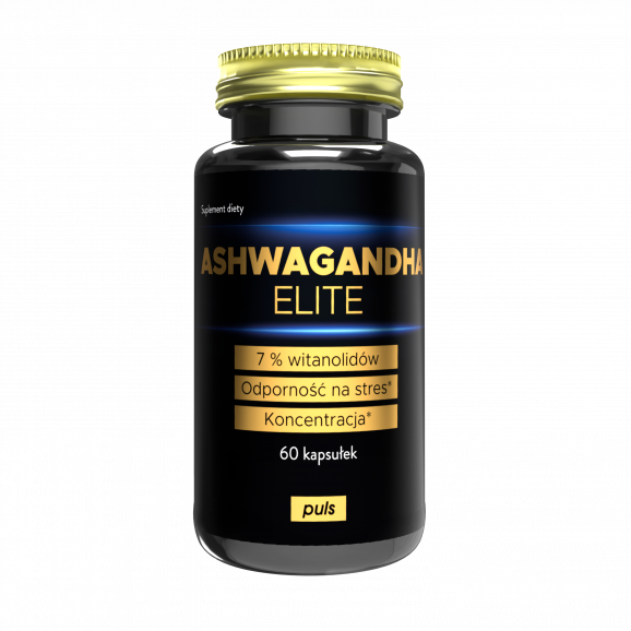 Ashwagandha Elite PULS, kapsułki, 60 szt. Ashwagandha Elite PULS, kapsułki, 60 szt. - zdjęcie produktu
