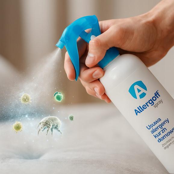 Allergoff neutralizator alergenów kurzu domowego, spray (400 ml) Allergoff neutralizator alergenów kurzu domowego, spray (400 ml) - zdjęcie produktu