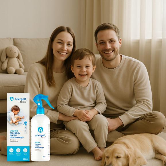 Allergoff neutralizator alergenów kurzu domowego, spray (400 ml) Allergoff neutralizator alergenów kurzu domowego, spray (400 ml) - zdjęcie produktu