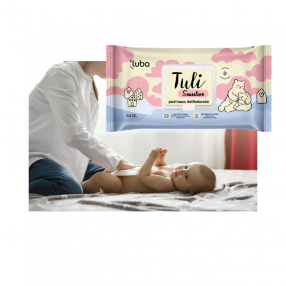 Luba Tuli Sensitive, nawilżane chusteczki dla dzieci, 54 sztuki - zdjęcie produktu