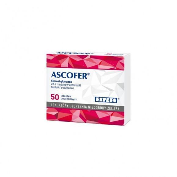 Ascofer 200 mg, 50 tabletek powlekanych Ascofer 200 mg, 50 tabletek powlekanych - zdjęcie produktu