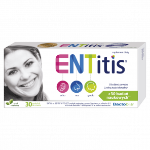 [31.01.2026] ENTitis, pastylki do ssania, smak miętowy, 30 szt. - zdjęcie produktu