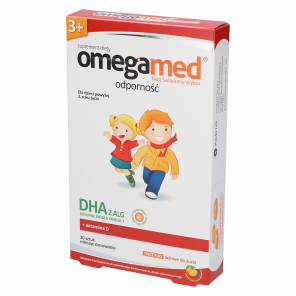 [31.01.2026] Omegamed Odporność 3+, DHA z alg, dla dzieci powyżej 3 lat, pastylki żelowe, 30 szt. - zdjęcie produktu