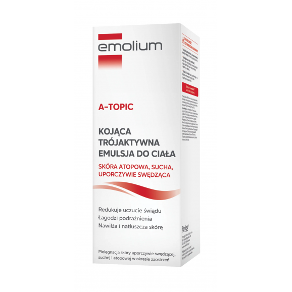 Emolium A-Topic Kojąca trójaktywna emulsja do ciała (200 ml) Emolium A-Topic Kojąca trójaktywna emulsja do ciała (200 ml) - zdjęcie produktu