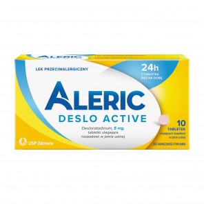 [28.02.2026] Aleric Deslo Active, 5 mg, tabletki ulegające rozpadowi w jamie ustnej, 10 szt. - zdjęcie produktu
