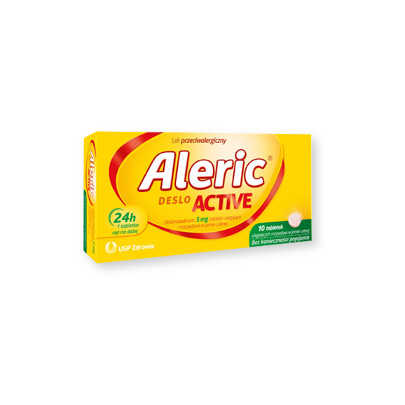 [28.02.2026] Aleric Deslo Active, 5 mg, tabletki ulegające rozpadowi w jamie ustnej, 10 szt. - zdjęcie produktu