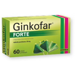 Ginkofar forte, 80 mg, tabletki powlekane, 60 szt. - zdjęcie produktu