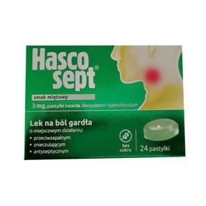 Hascosept, smak miętowy, 24past. - zdjęcie produktu