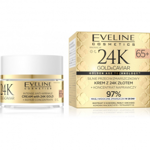Eveline 24K Gold & Caviar Krem 65+ dzień/noc (50 ml) - zdjęcie produktu