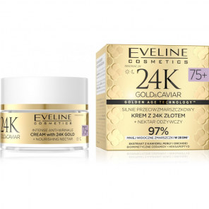 Eveline 24K Gold & Caviar Krem 75+ Dzień/Noc 50ml - zdjęcie produktu