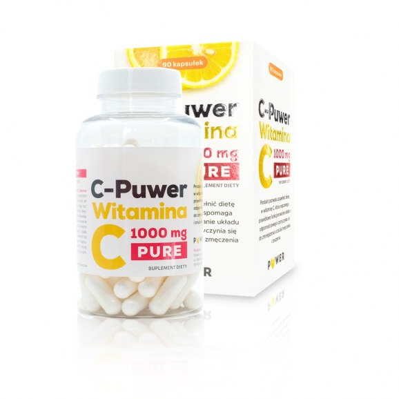 C-Puwer Witamina C 1000 PURE – suplement diety (90 kapsułek) - zdjęcie produktu