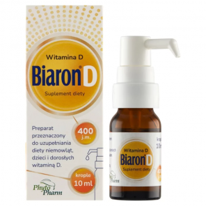Biaron D 400 j.m. krople – suplement diety (10 ml) - zdjęcie produktu