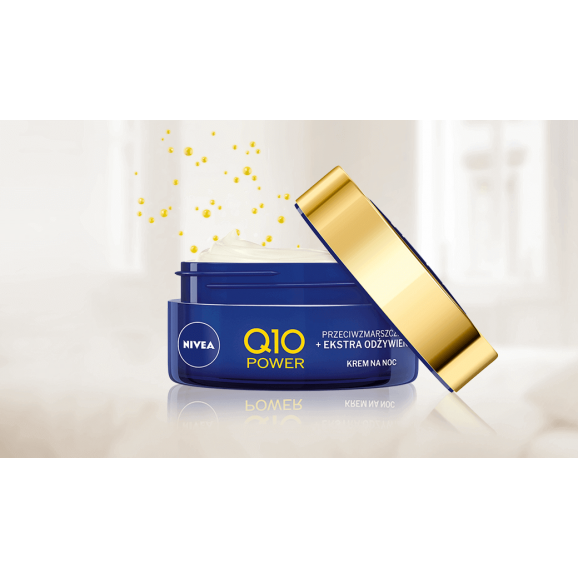 NIVEA Q10 Power Przeciwzmarszczkowy + Ekstra Odżywienie Krem na noc 50 ml NIVEA Q10 Power Przeciwzmarszczkowy + Ekstra Odżywienie Krem na noc 50 ml - zdjęcie produktu