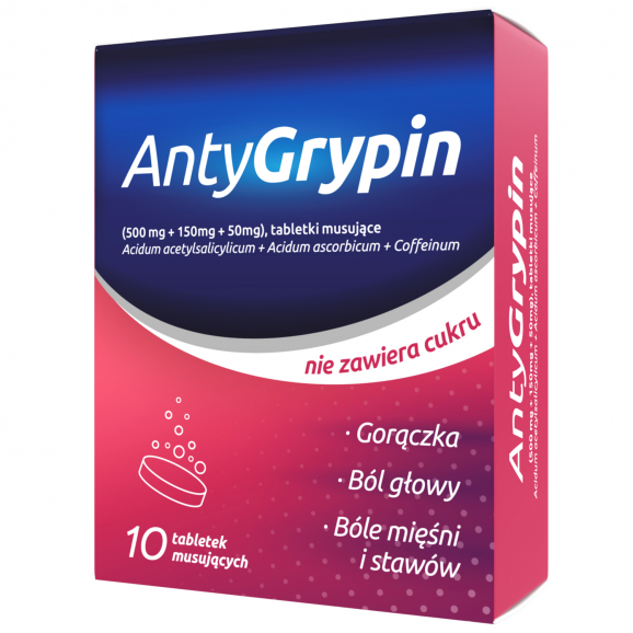 AntyGrypin Dzień – tabletki musujące (10 szt.) AntyGrypin Dzień – tabletki musujące (10 szt.) - zdjęcie produktu