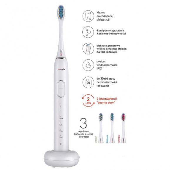 Hydrex Controly Daily II Szczoteczka soniczna - Biała Hydrex Controly Daily II Szczoteczka soniczna - Biała - zdjęcie produktu