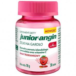 Junior-angin Żelki na gardło – smak truskawkowy (30 szt.) - zdjęcie produktu
