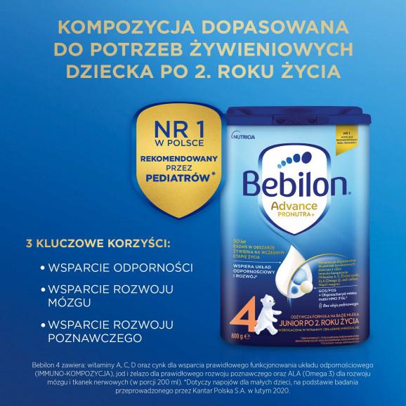 Bebilon Advance Pronutra Junior 4, mleko modyfikowane po 2. Roku Życia (800 g) - zdjęcie produktu