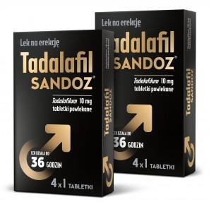 Tadalafil Sandoz, 10 mg, 2 x 4 tabletki powlekane - zdjęcie produktu