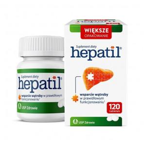 Hepatil, 120 tabletek - wsparcie wątroby w prawidłowym funkcjonowaniu - zdjęcie produktu