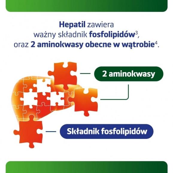 Hepatil, 120 tabletek - wsparcie wątroby w prawidłowym funkcjonowaniu - zdjęcie produktu
