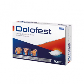 Dolofest 180 mg, plaster leczniczy, 10 sztuk - zdjęcie produktu