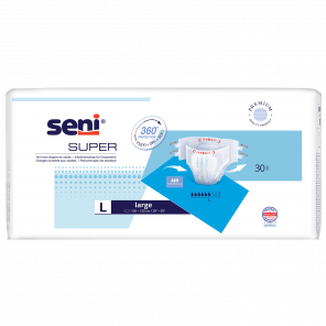 Seni Super Pieluchomajtki dla dorosłych, rozmiar L (30 sztuk) - zdjęcie produktu