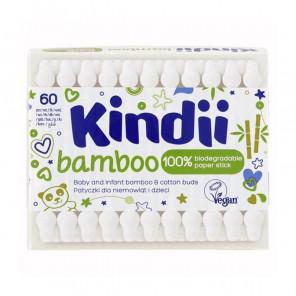 Cleanic Kindii Bamboo Patyczki dla niemowląt i dzieci (60 sztuk) - zdjęcie produktu