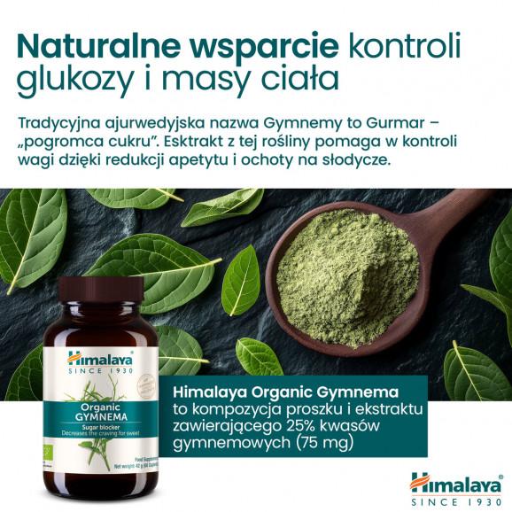 Himalaya Organic Gymnema – wsparcie równowagi cukru we krwi (60 tabletek) - zdjęcie produktu