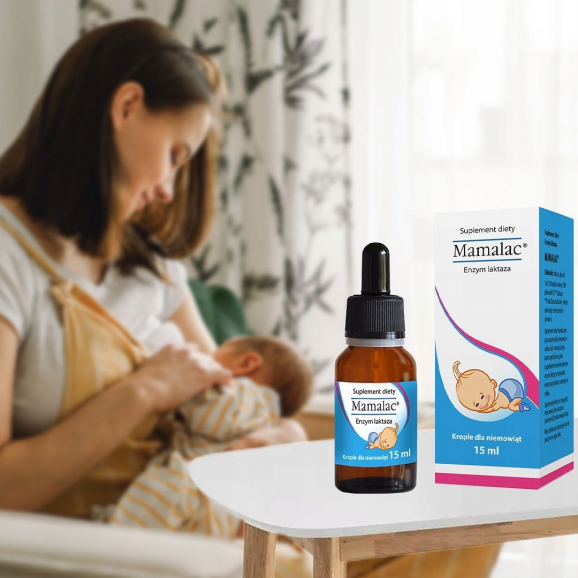Mamalac – krople z enzymem laktazy (suplement diety, 15 ml) Mamalac – krople z enzymem laktazy (suplement diety, 15 ml) - zdjęcie produktu