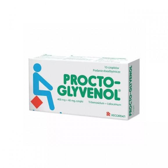 Procto-Glyvenol czopki doodbytnicze (10 sztuk) Procto-Glyvenol czopki doodbytnicze (10 sztuk) - zdjęcie produktu