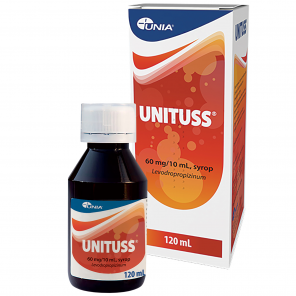 Unituss 60 mg/10 ml, syrop na suchy kaszel (120 ml) - zdjęcie produktu