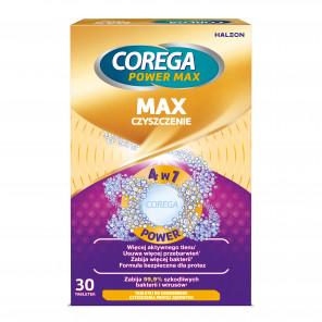 Corega Max Czyszczenie, tabletki do protez zębowych, 30 szt. - zdjęcie produktu