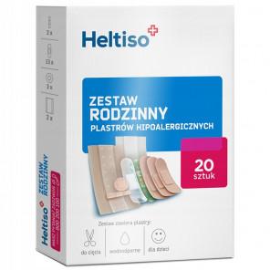 Heltiso Zestaw rodzinny plastrów hipoalergicznych – wyrób medyczny (20 szt.) - zdjęcie produktu