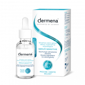 Dermena Sensitive Serum do wrażliwej skóry głowy i włosów nadmiernie wypadających, 50 ml - zdjęcie produktu