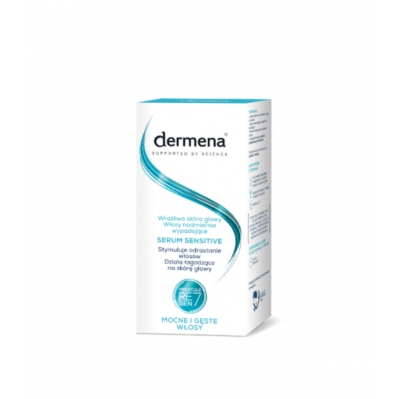 Dermena Sensitive Serum do wrażliwej skóry głowy i włosów nadmiernie wypadających, 50 ml - zdjęcie produktu