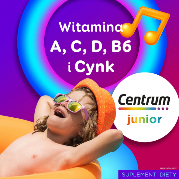 [29.03.2026] Centrum Junior VitaGummies dla dzieci, smak wieloowocowy, żelki, 30 szt. - zdjęcie produktu