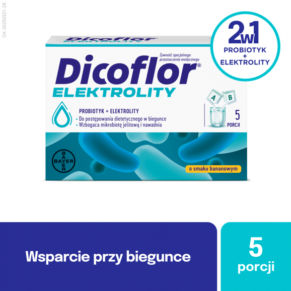 Dicoflor Elektrolity – probiotyk i elektrolity (10 saszetek) - zdjęcie produktu