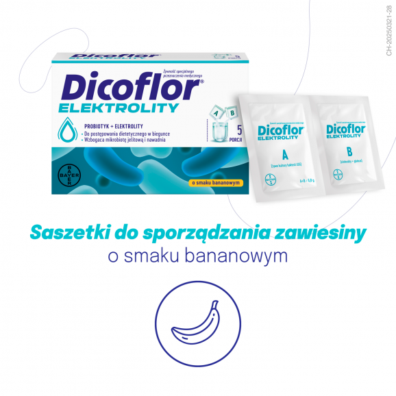 Dicoflor Elektrolity – probiotyk i elektrolity (10 saszetek) - zdjęcie produktu